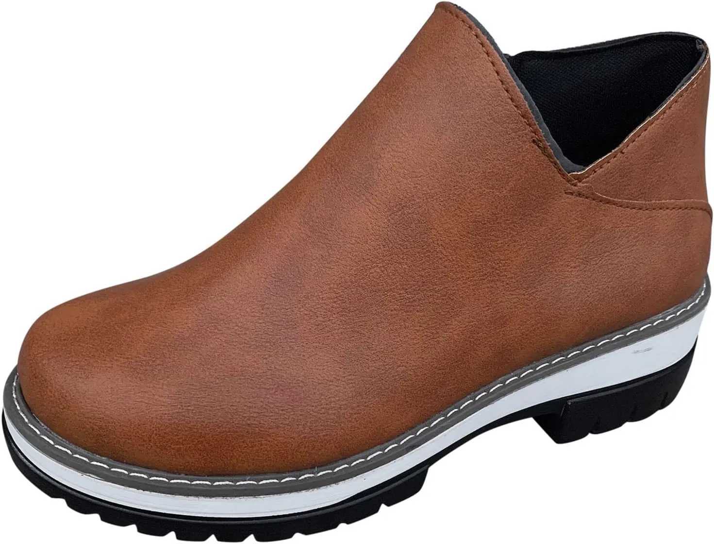 Womens Booties Low Heel Black Western Boots Women Womens Wide Ankle Boots Chelsea Boots Women Ankle Boots Men Work Black Leather Ankle Boots for Women Pointed Toe Low Heel