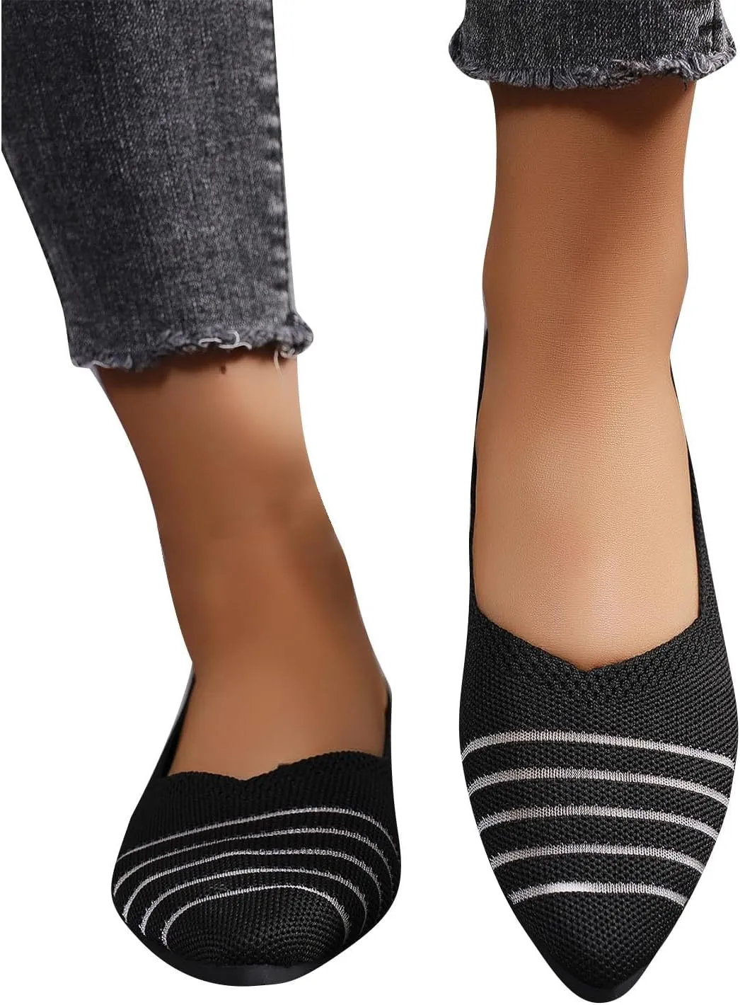 Women's Retro Flat Shoes Flying Weave Round Head Shallow Mouth One Foot Stirrup Single Shoes Work Single Shoes