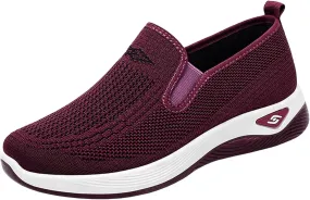 Women's Walking Shoes Slip On Comfort Orthopedic Breathable Go Walking Mesh Athletic Running Sneakers Shoes