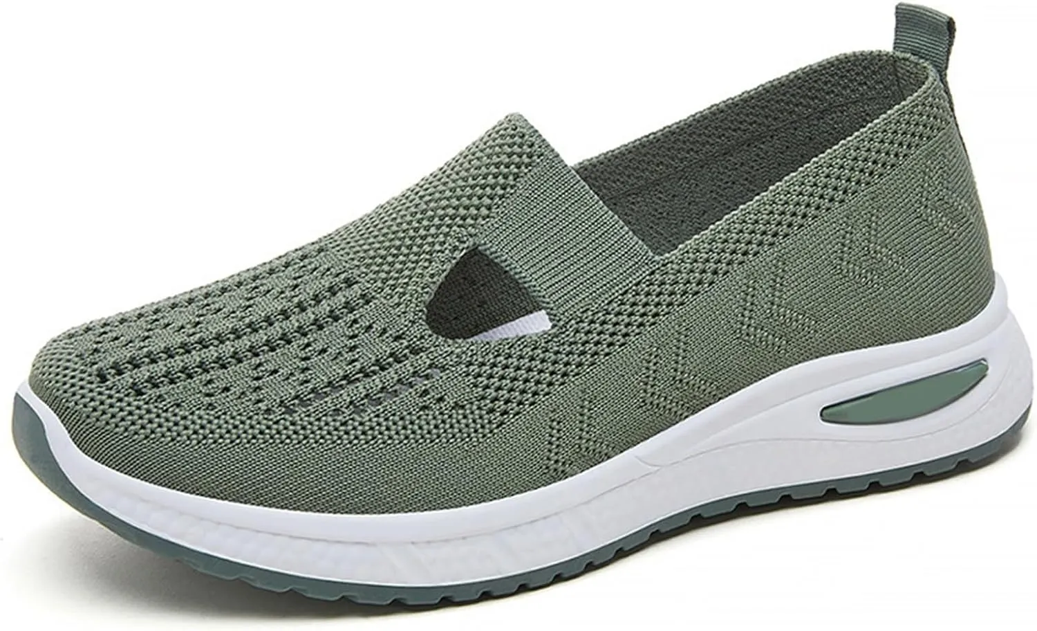 Women's Woven Orthopedic Breathable Soft Walking Tennis Shoes Womens Wide Feet Casual Work Shoes Walking Sneakers Slip On Tennis Shoe Trainers Shoe
