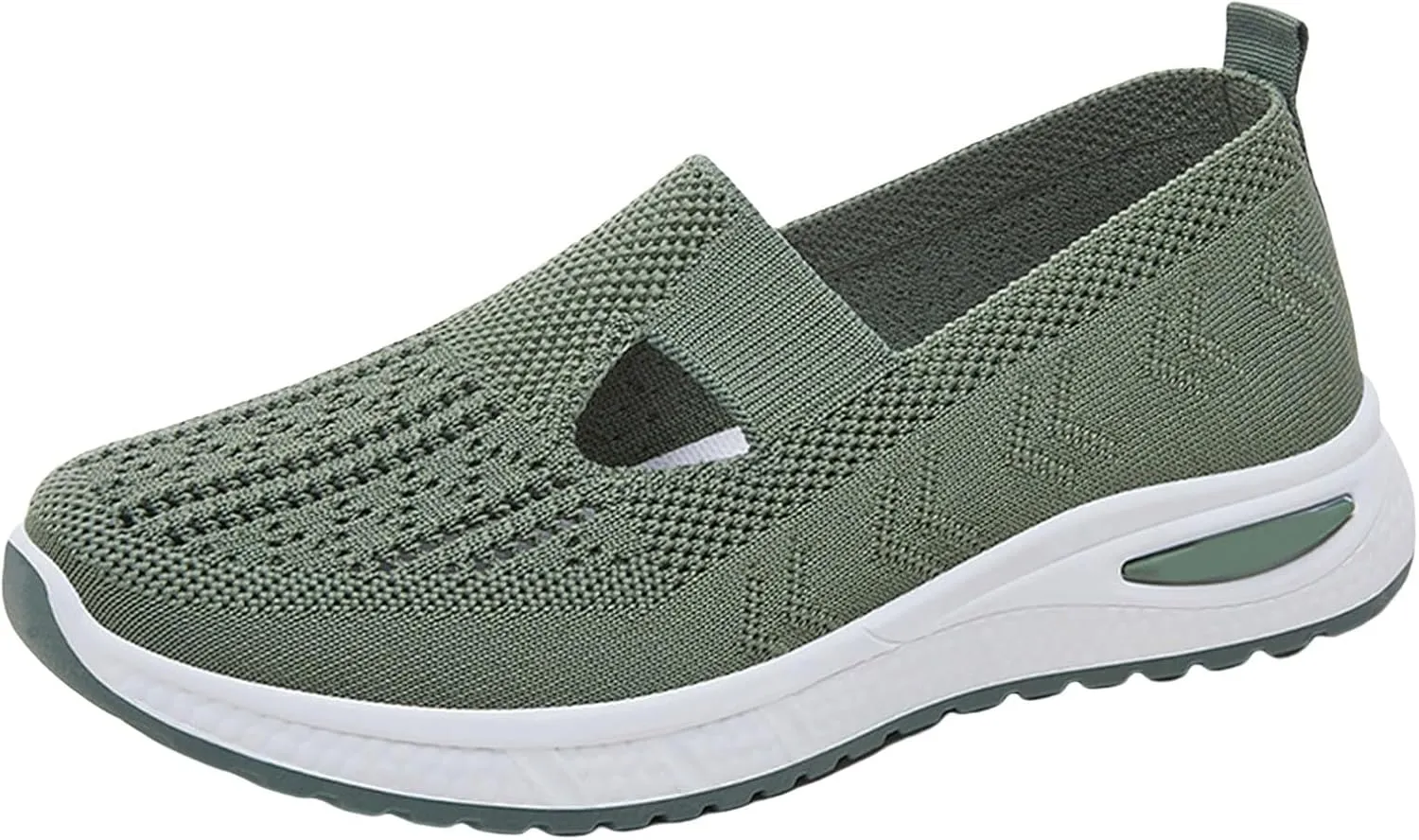 Women's Woven Orthopedic Breathable Soft Walking Tennis Shoes Womens Wide Feet Casual Work Shoes Walking Sneakers Slip On Tennis Shoe Trainers Shoe
